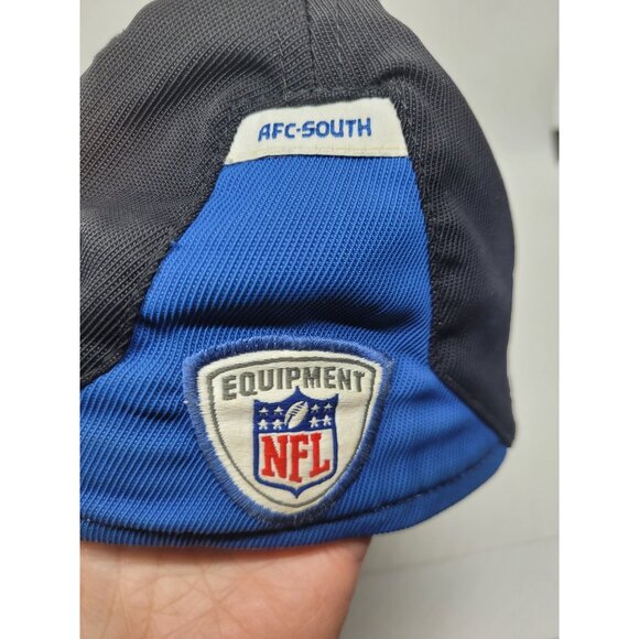 Indianapolis Colts Reebok NFL Equipment Onfield Blue & Black Hat M/L Football - Picture 3 of 5